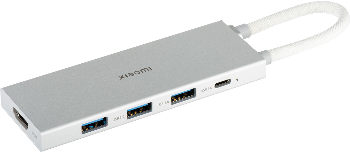 Xiaomi USB-C Hub, 3 x USB-A 3.0 - 1 x USB-C - 1 x HDMI, Fehér BHR8804GL