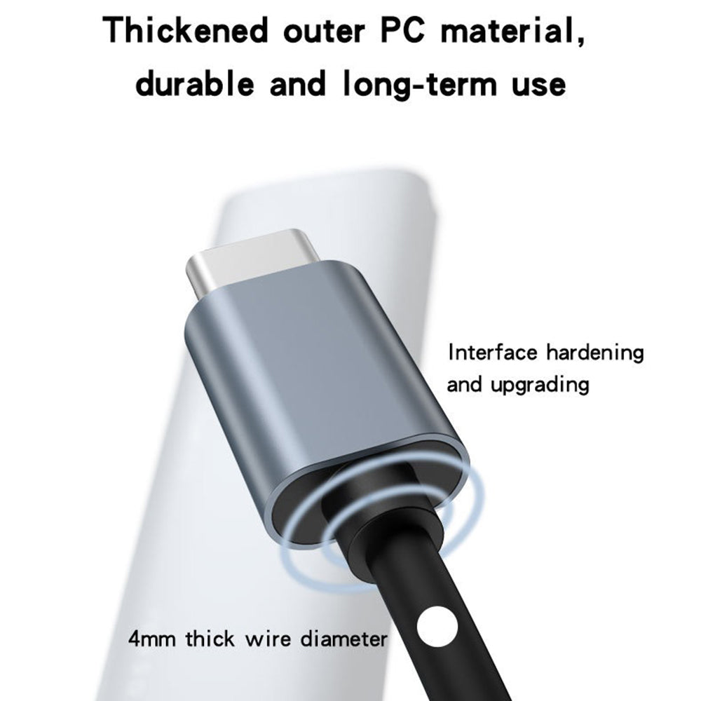 USB-C Yesido HB17 hub, 4 az 1-ben, szürke