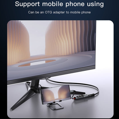 USB-C Yesido HB22, 5in1, Szürke Hub