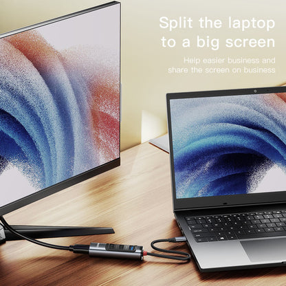 USB-C Yesido HB22, 5in1, Szürke Hub