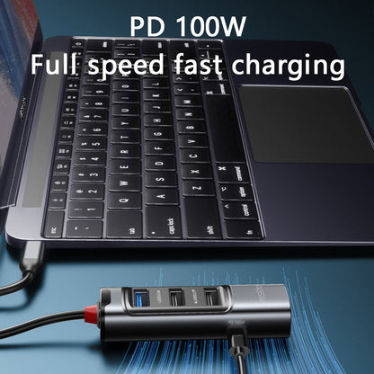 USB-C Hub Yesido HB23, 5 az 1-ben, Szürke