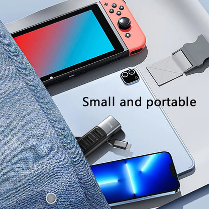 USB-C Yesido HB24, 5in1, Szürke Hub