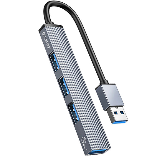 Orico AH-A13 USB hub, 1 x USB-A 3.0 - 3 x USB-A, Szürke
