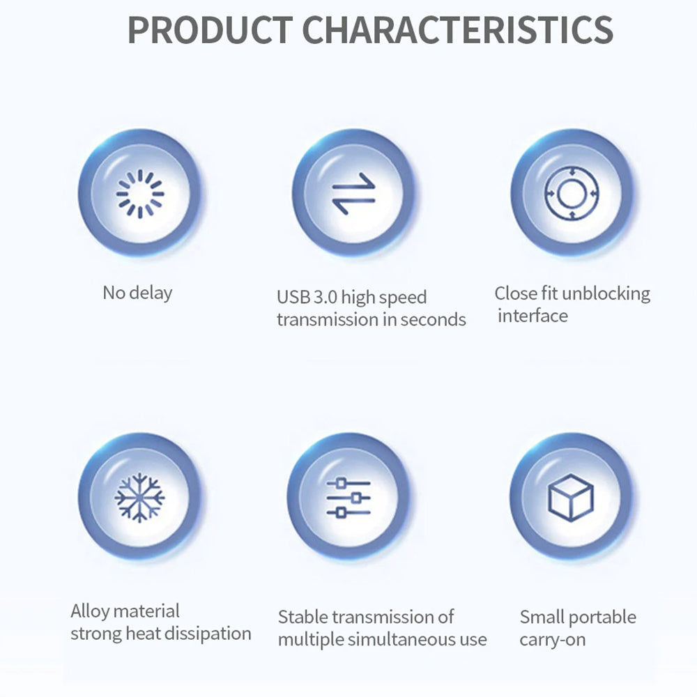 Techsuit H14 ZenithDock USB hub, 4in1, Szürke