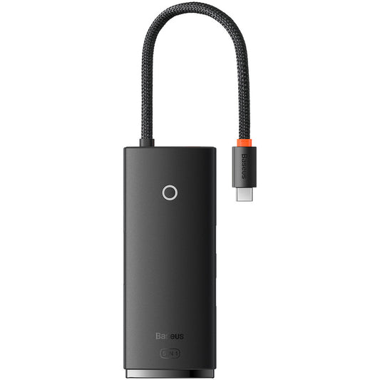 Baseus Lite USB-C Hub, 3 x USB-A 3.0 - USB-C - HDMI, Fekete WKQX040001
