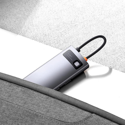 Hub USB-C Baseus Metal Gleam, 4 x USB-A 3.0, Szürke WKWG070013