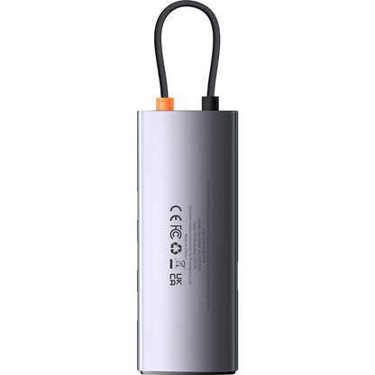 Hub USB-C Baseus Metal Gleam, 4 x USB-A 3.0, Szürke WKWG070013
