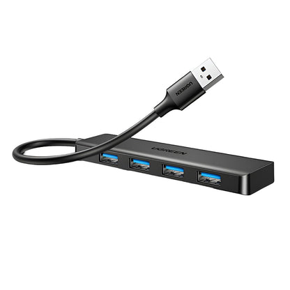 UGREEN CM219 (25851) USB hub, 4 x USB-A 3.0, Fekete