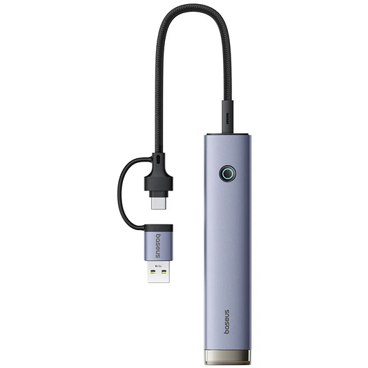 Hub USB / USB-C Baseus UltraJoy, 4 x USB-A 3.2 - 1 x USB-C, Szürke B0005280B811-15