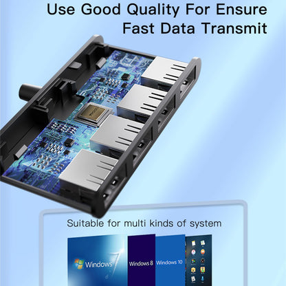 USB Hub Yesido HB12, 4in1, Szürke