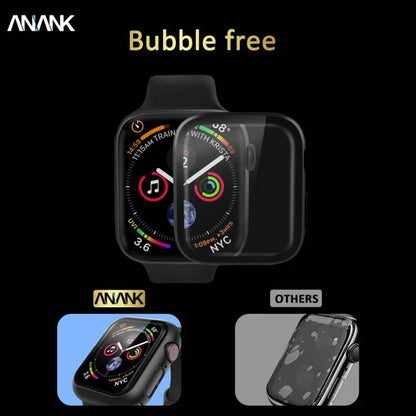 Anank Screen Guard Case for Apple Watch Series 7 41mm, Black