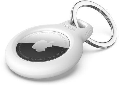 Belkin Key Ring tok Apple AirTag-hoz, Fehér F8W973btWHT