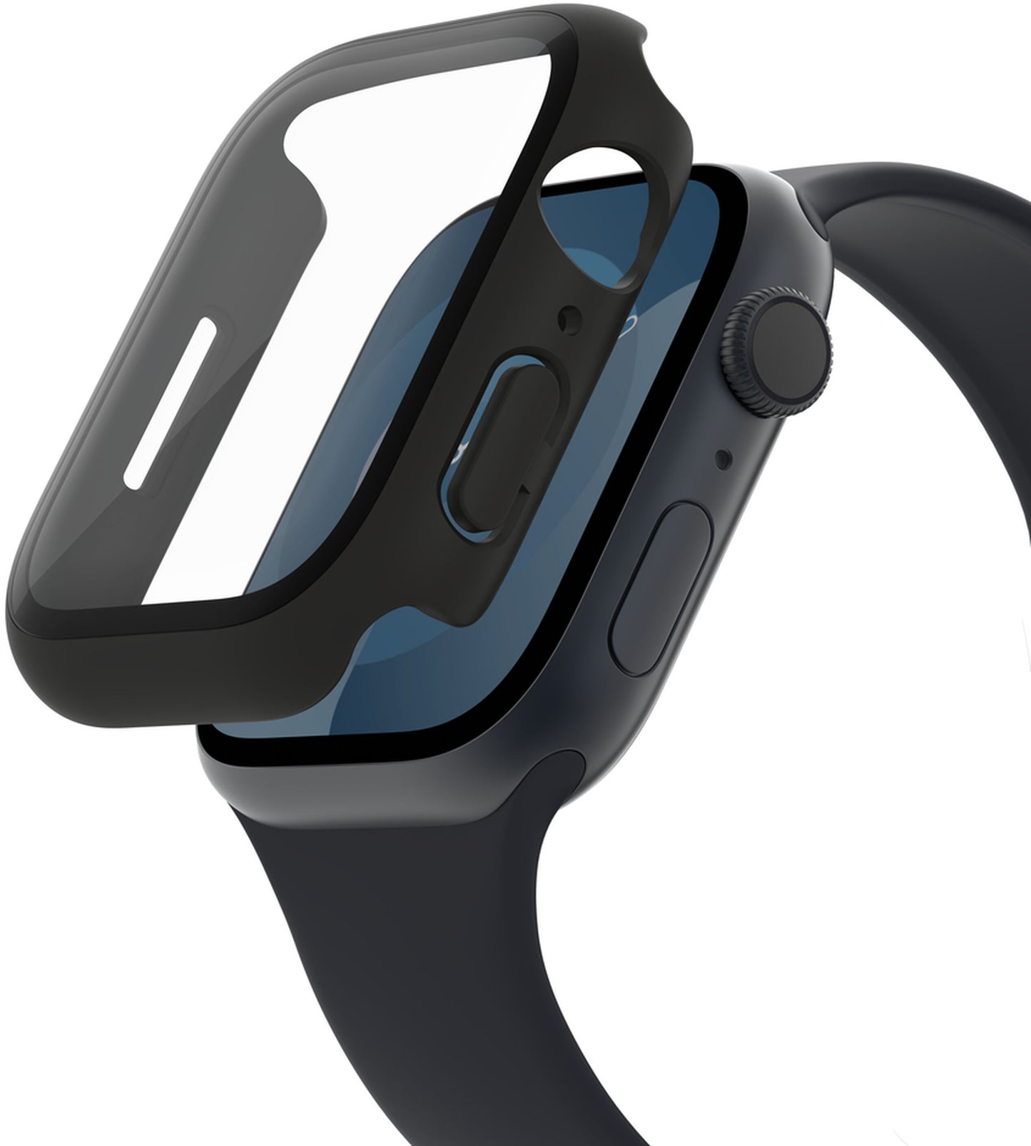 Belkin ScreenForce TemperedCurve tok Apple Watch 40mm / 41mm sorozathoz, fekete OVG003zzBK-REV