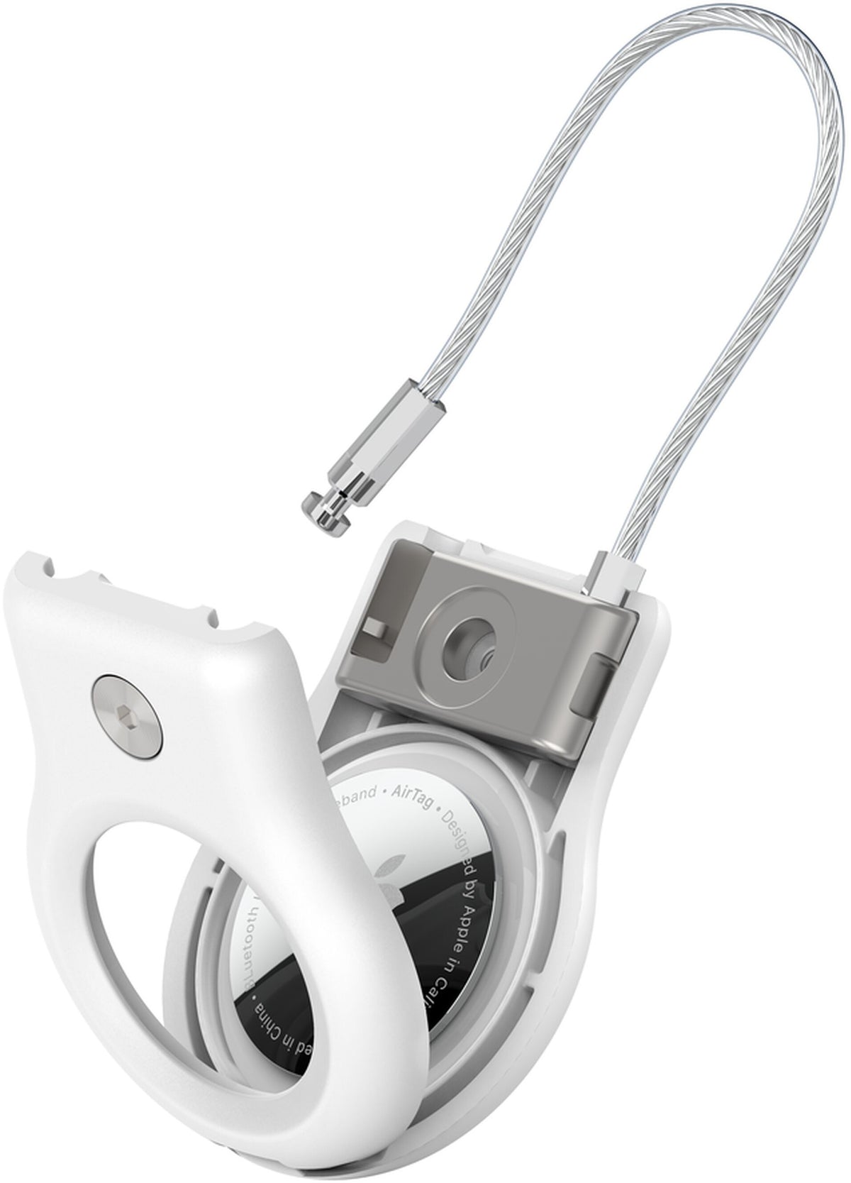 Belkin Wire Cable tok Apple AirTag-hoz, fehér MSC009btWH