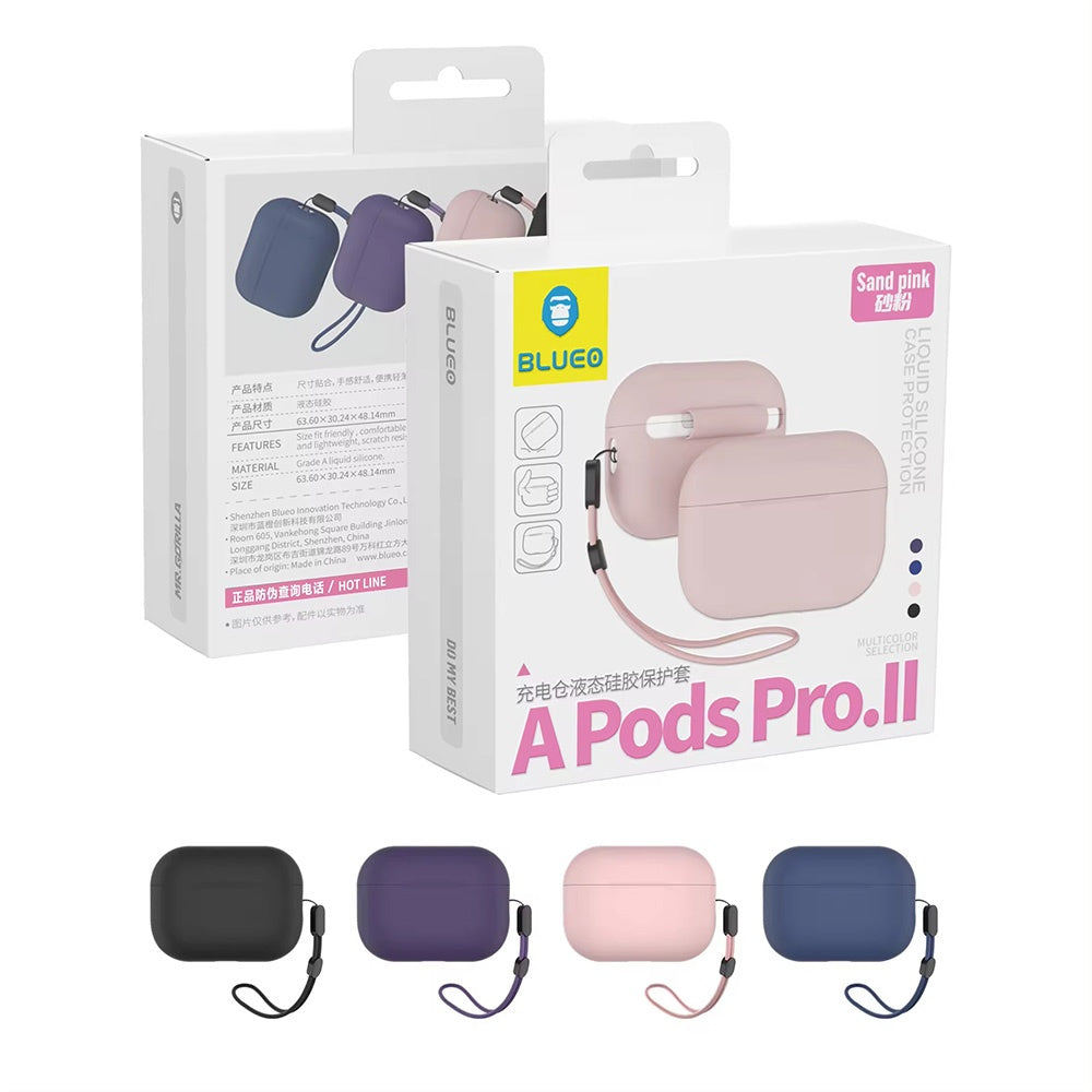 Blueo Liquid tok Apple AirPods Pro 2-höz, rózsaszín