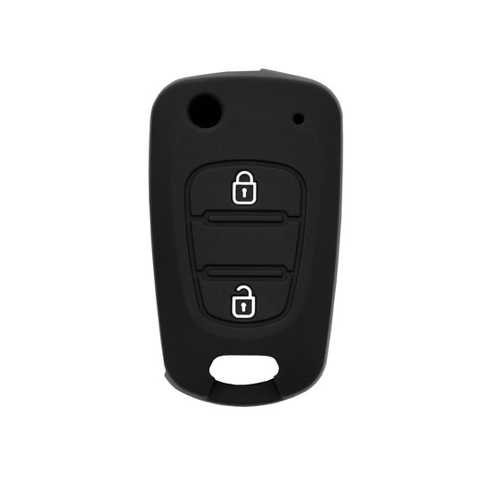 Techsuit autókulcs tok 2003.04 Hyundai Elantra / Kia Picanto, fekete