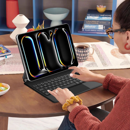 Billentyűzetes tok az Apple iPad Pro 11 (2025) / (2024) számára, Tech-Protect, SmartCase Magnetic, Fekete