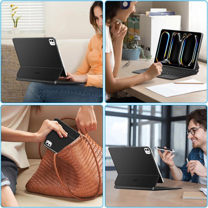 Billentyűzetes tok az Apple iPad Pro 11 (2025) / (2024) számára, Tech-Protect, SmartCase Magnetic, Fekete