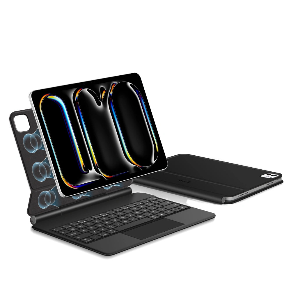 Billentyűzetes tok az Apple iPad Pro 11 (2025) / (2024) számára, Tech-Protect, SmartCase Magnetic, Fekete