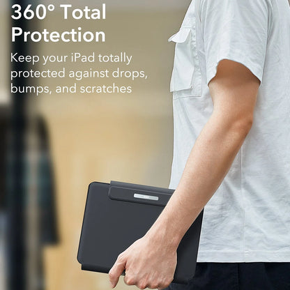 Billentyűzetes tok Apple iPad (2025) / (2022) készülékhez, ESR, Rebound, Szürke