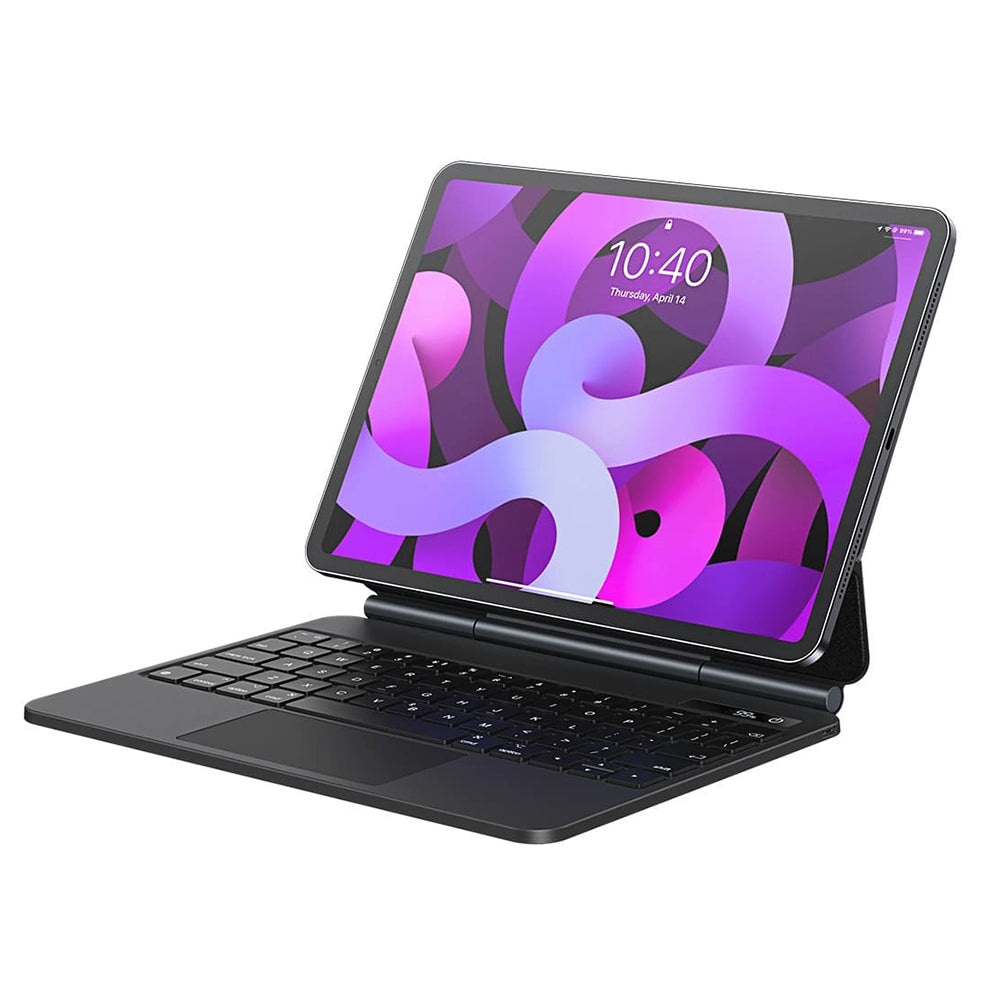 Billentyűzetes tok Apple iPad Air (2022) / Air (2020) / Pro 11 (2018) készülékhez, Baseus, Brilliance with Digital Display, Szürke