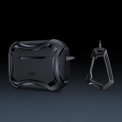 ESR Cyber Armor Tough tok Apple AirPods Pro sorozathoz, Fekete
