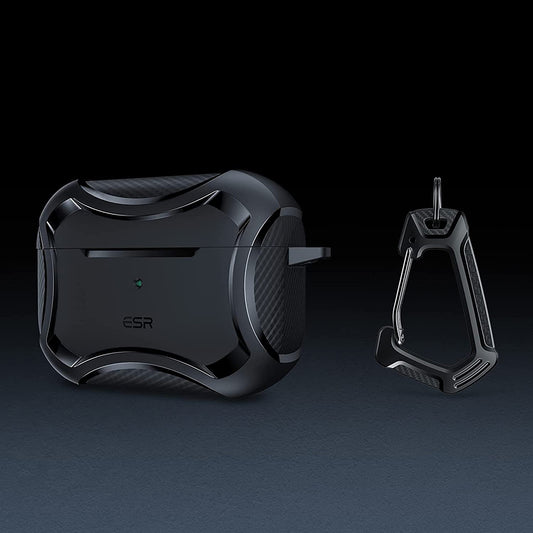 ESR Cyber Armor Tough tok Apple AirPods Pro sorozathoz, Fekete