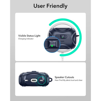 ESR Cyber FlickLock Case for Apple AirPods Pro 3, Blue