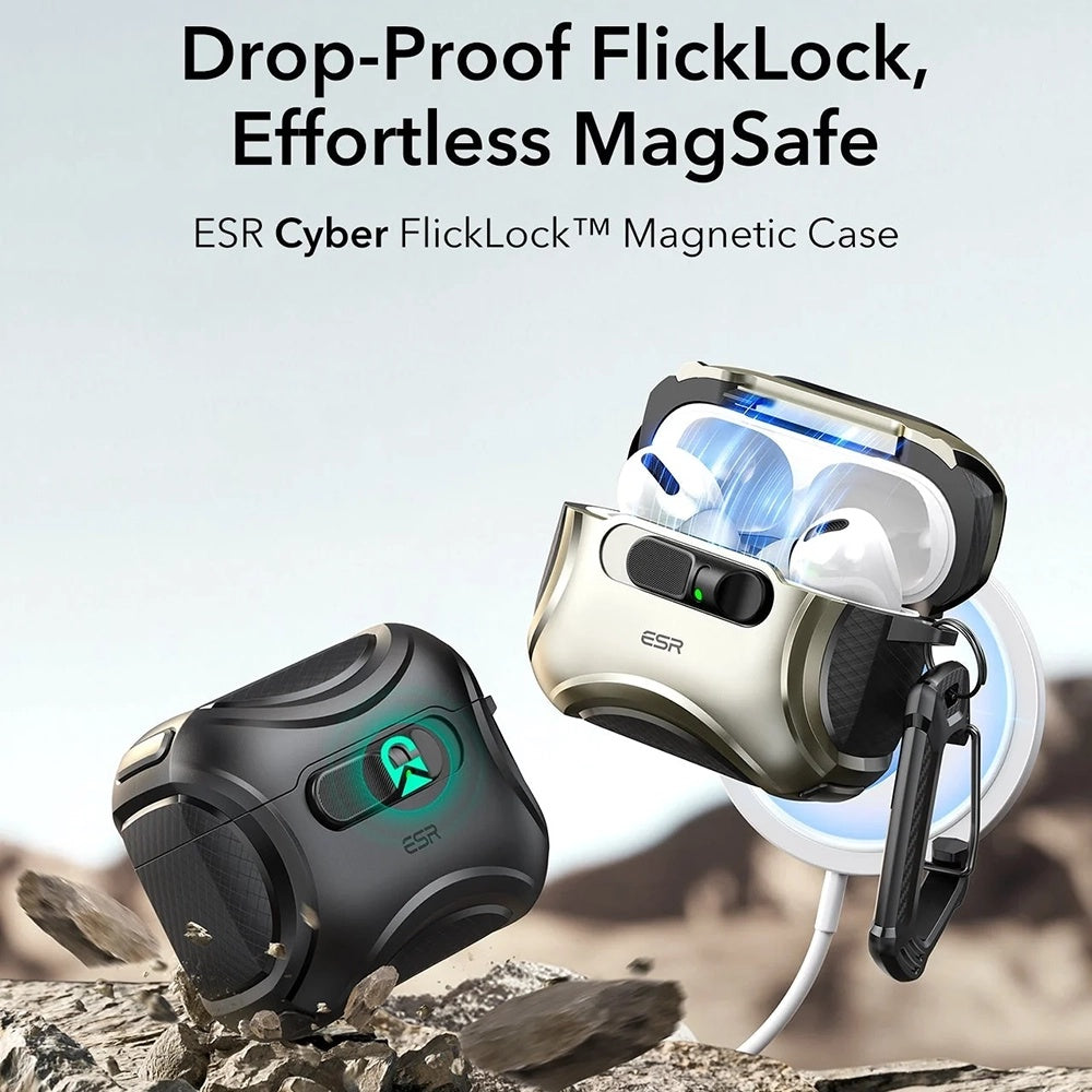 ESR Cyber FlickLock tok Apple AirPods Pro 3-hoz, Szürke