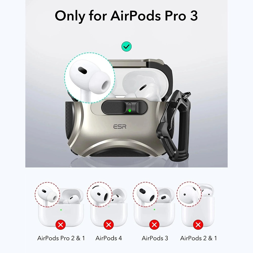 ESR Cyber FlickLock tok Apple AirPods Pro 3-hoz, Szürke