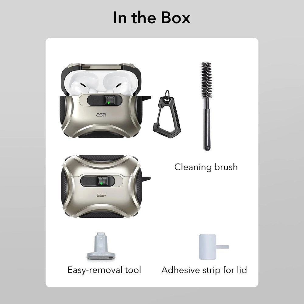 ESR Cyber FlickLock tok Apple AirPods Pro 3-hoz, Szürke