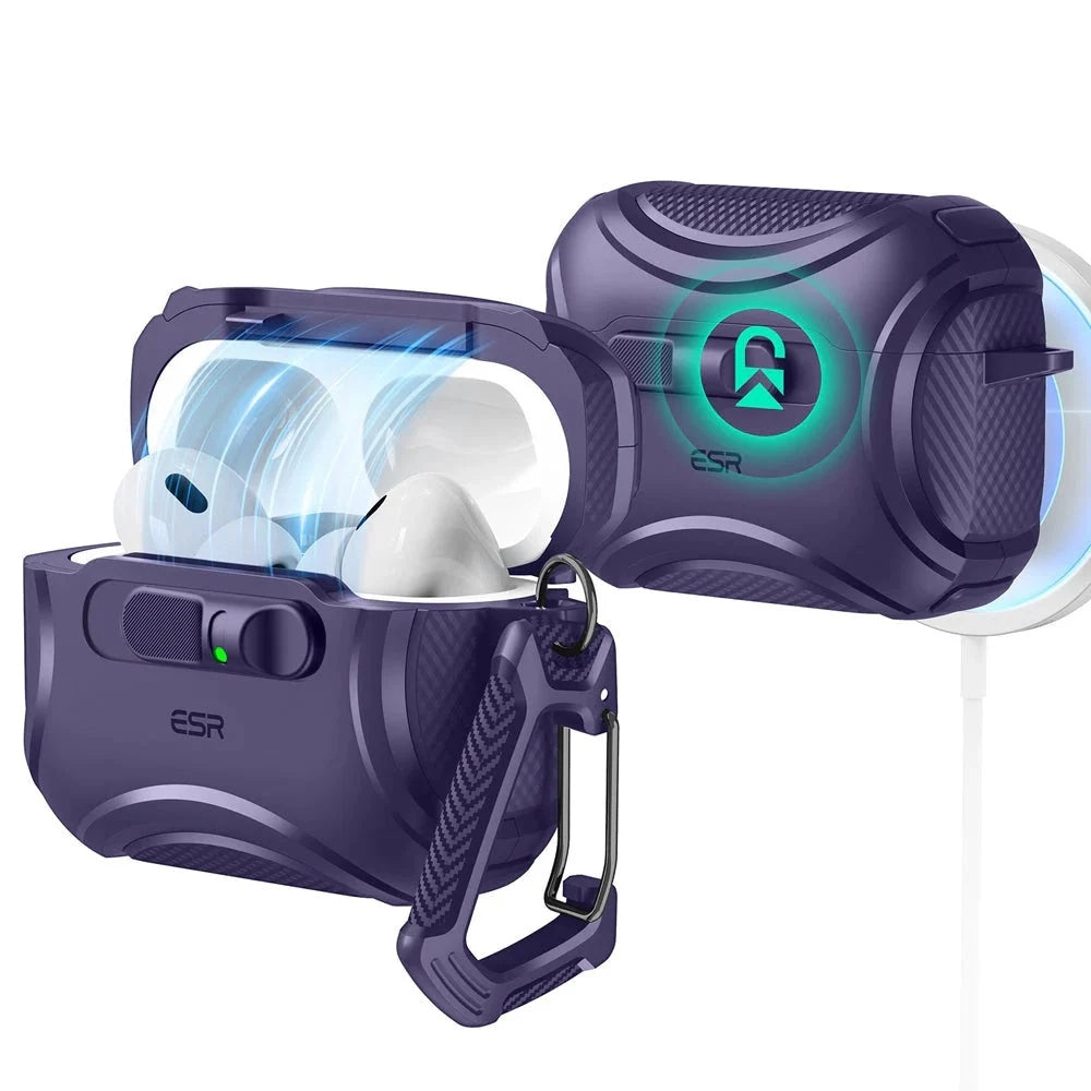 ESR Cyber FlickLock tok Apple AirPods Pro 3-hoz, Lila