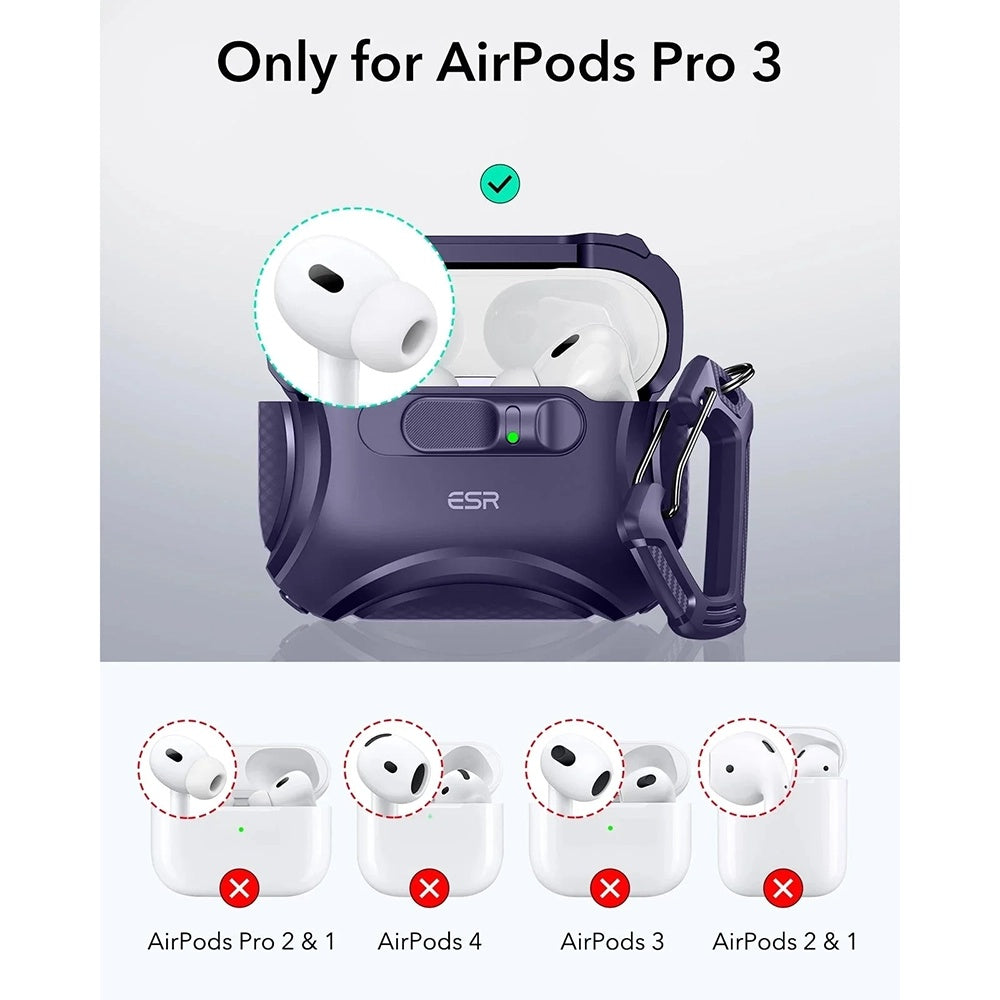 ESR Cyber FlickLock tok Apple AirPods Pro 3-hoz, Lila