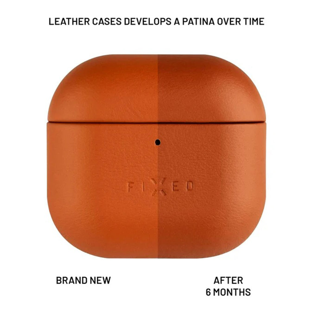 Fixed PodsLeather tok Apple AirPods 4-hez, Barna
