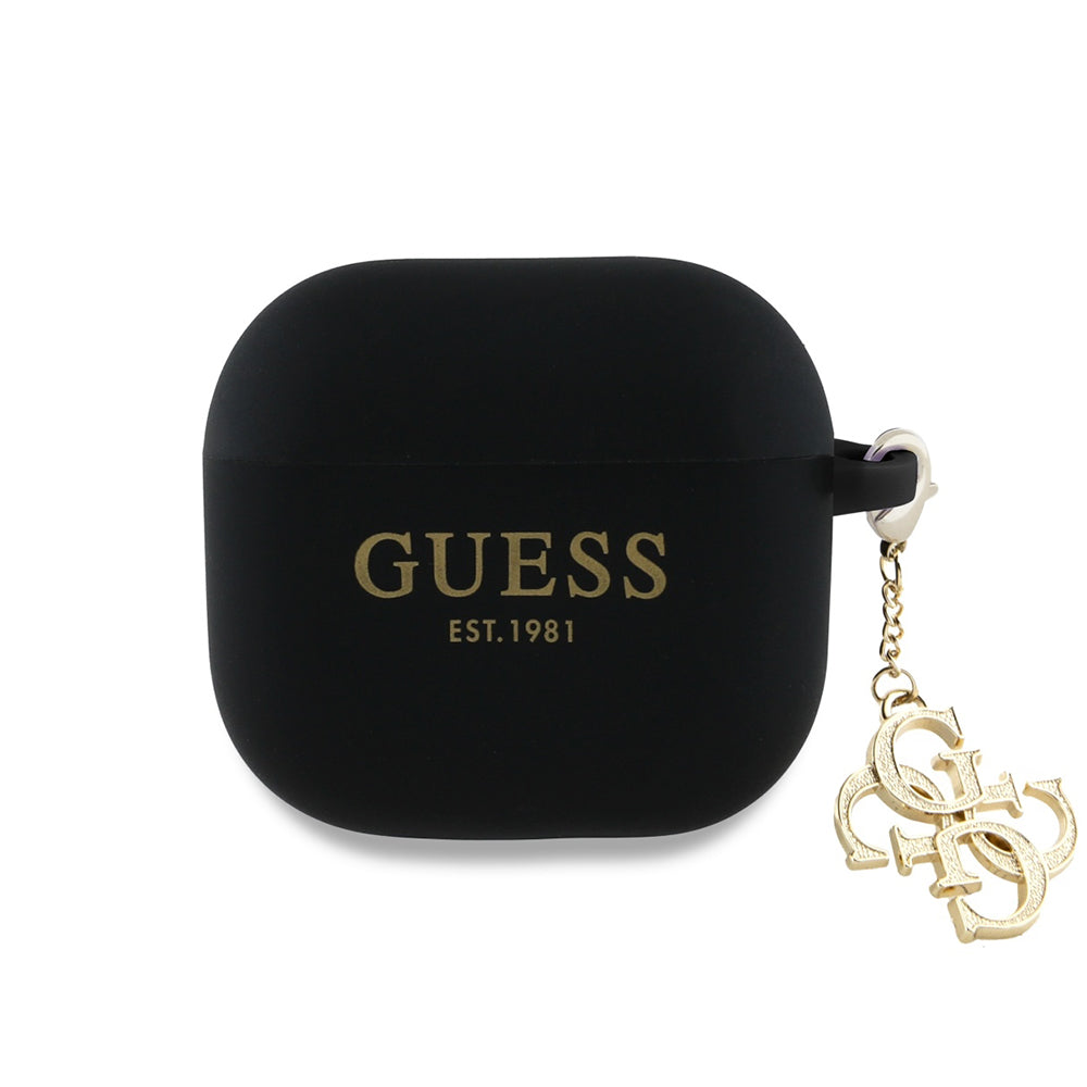 Guess W/4G Charm tok Apple AirPods 4-hez, Fekete