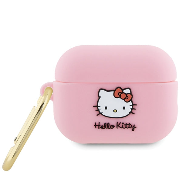 Hello Kitty 3D Kitty Head tok Apple AirPods Pro 2-höz, Rózsaszín