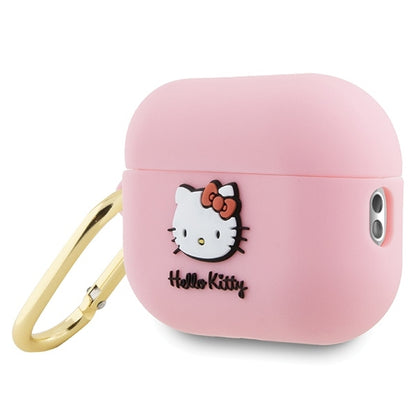 Hello Kitty 3D Kitty Head tok Apple AirPods Pro 2-höz, Rózsaszín