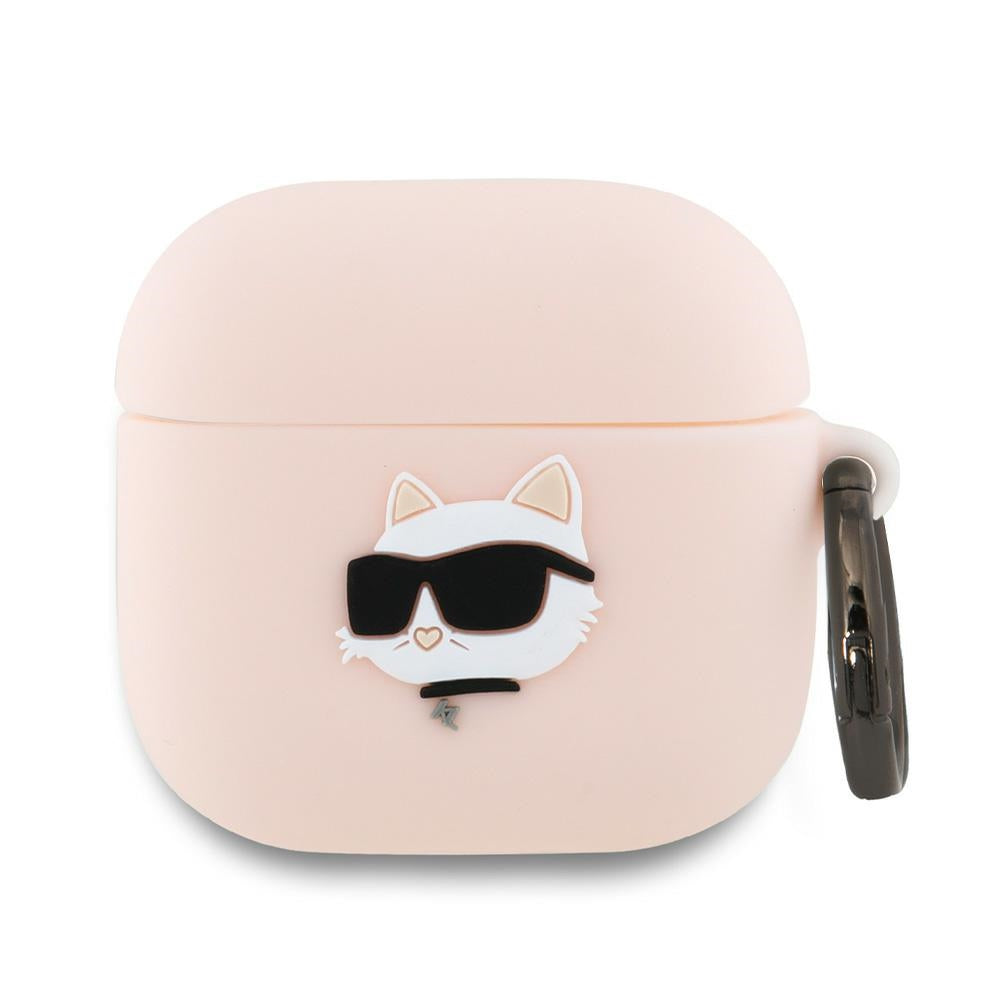 Karl Lagerfeld 3D Choupette's Head tok Apple AirPods 4-hez, Rózsaszín