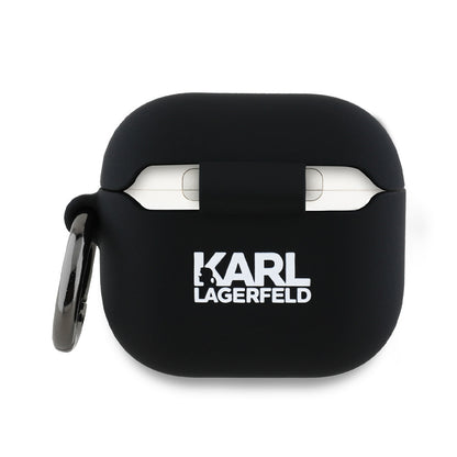 Karl Lagerfeld 3D Karl & Choupette's Heads tok Apple AirPods 4-hez, Fekete