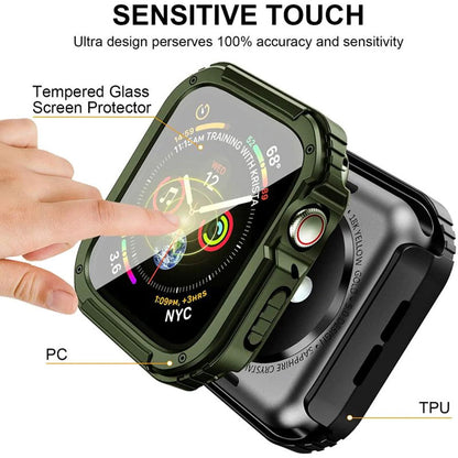 Lito Armor 360 tok Apple Watch 38mm sorozathoz, zöld