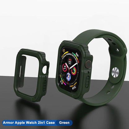 Lito Armor 360 tok Apple Watch 38mm sorozathoz, zöld