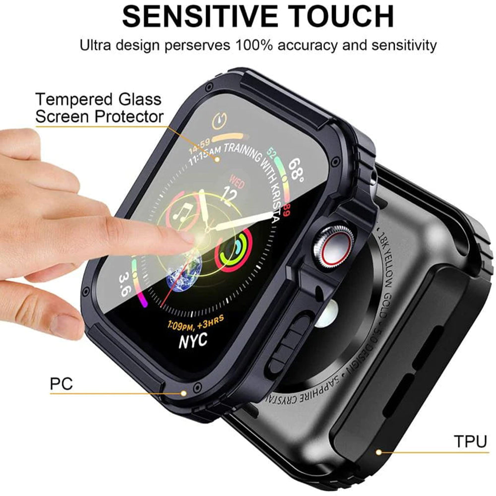 Lito Armor 360 tok Apple Watch 42mm Series-hez, Kék