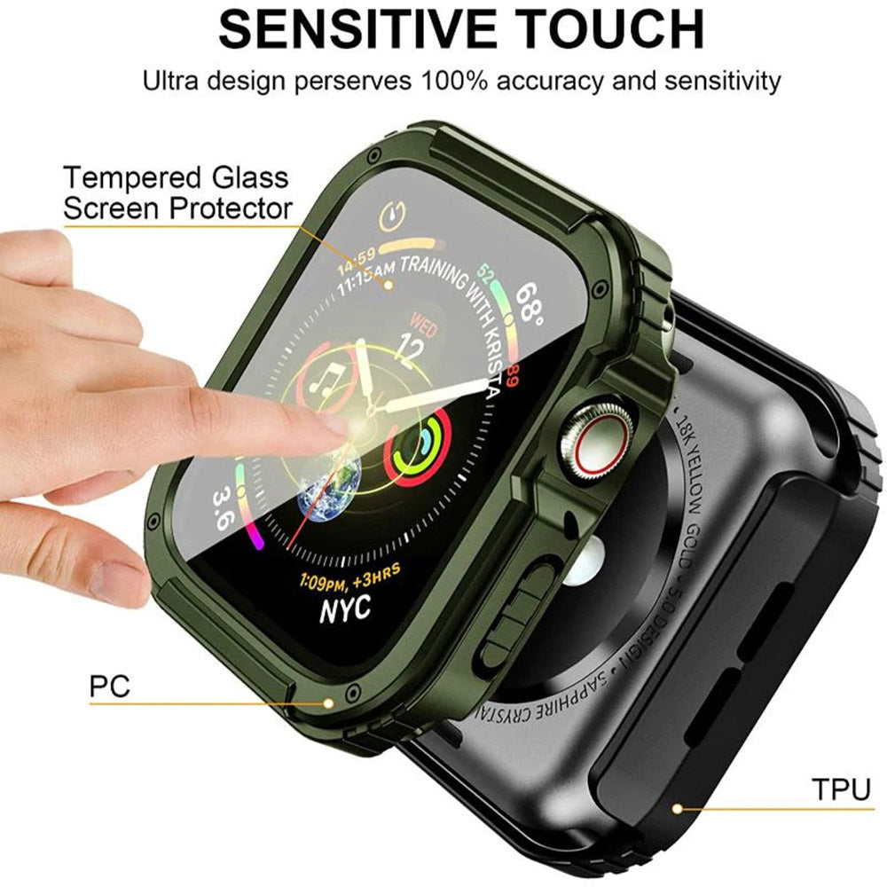 Lito Armor 360 tok Apple Watch 42mm Series-hez, Zöld