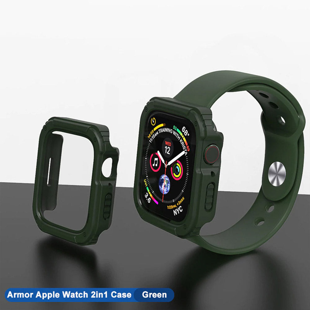 Lito Armor 360 tok Apple Watch 42mm Series-hez, Zöld