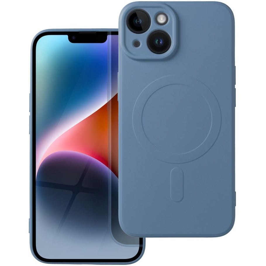 MagSafe tok Apple iPhone 14-hez, OEM, Silicone Mag, Kék