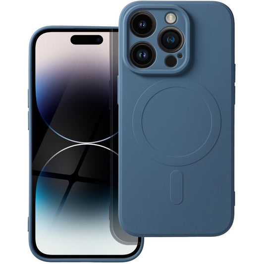 MagSafe tok Apple iPhone 14 Pro-hoz, OEM, Silicone Mag, Kék
