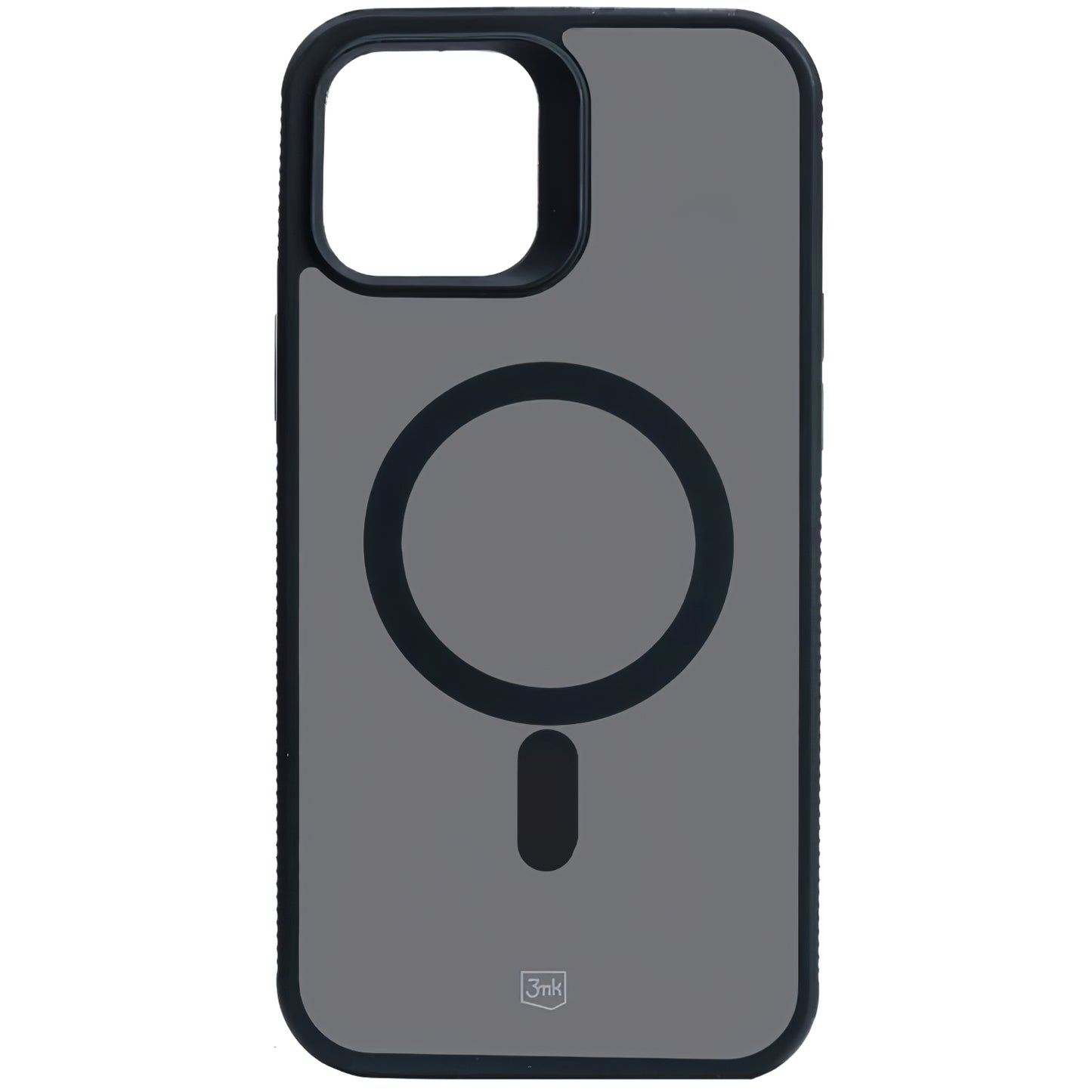 MagSafe tok Apple iPhone 12 / 12 Pro-hoz, 3MK, Smoke MagCase, Fekete