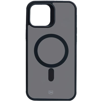 MagSafe tok Apple iPhone 12 / 12 Pro-hoz, 3MK, Smoke MagCase, Fekete