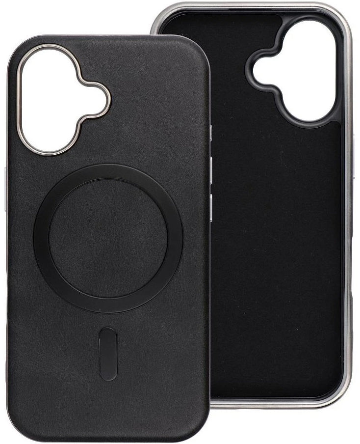 MagSafe tok Apple iPhone 16 Pro-hoz, OEM, Gentleman Mag, Fekete