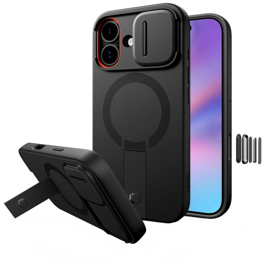 MagSafe tok Apple iPhone 17-hez, Tech-Protect, Kevlar Aura, Fekete